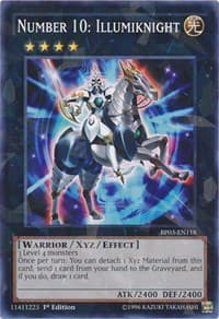 Number 10: Illumiknight (Shatterfoil) - Battle Pack 3: Monster League - YuGiOh card