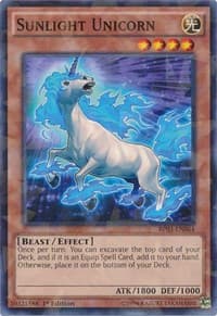 Sunlight Unicorn (Shatterfoil) - Battle Pack 3: Monster League - YuGiOh card