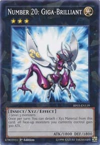 Number 20: Giga-Brilliant (Shatterfoil) - Battle Pack 3: Monster League - YuGiOh card