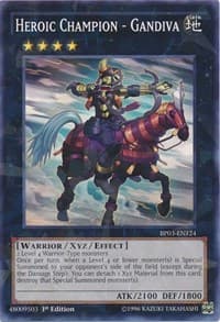 Heroic Champion - Gandiva (Shatterfoil) - Battle Pack 3: Monster League - YuGiOh card