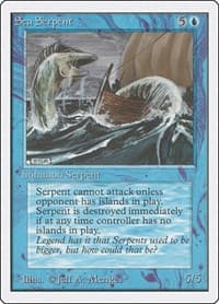 Sea Serpent - Unlimited Edition - Magic: The Gathering card