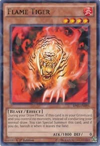 Flame Tiger (Shatterfoil) - Battle Pack 3: Monster League - YuGiOh card