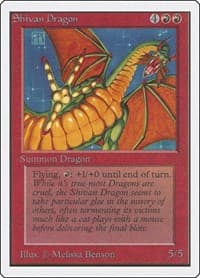 Shivan Dragon - Unlimited Edition - Magic: The Gathering card
