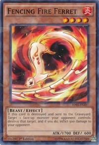 Fencing Fire Ferret (Shatterfoil) - Battle Pack 3: Monster League - YuGiOh card