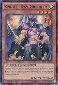 Knight Day Grepher (Shatterfoil) - Battle Pack 3: Monster League - YuGiOh card