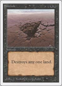 Sinkhole - Unlimited Edition - Magic: The Gathering card