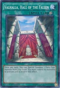 Valhalla, Hall of the Fallen (Shatterfoil) - Battle Pack 3: Monster League - YuGiOh card