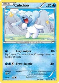 Cubchoo - XY - Furious Fists - Pokemon card