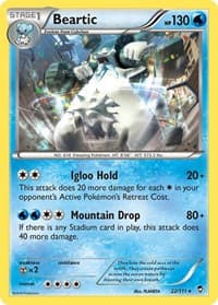 Beartic - XY - Furious Fists - Pokemon card
