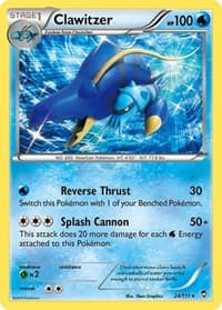 Clawitzer - XY - Furious Fists - Pokemon card