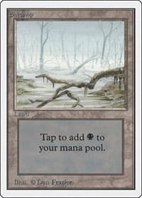 Swamp (A) - Unlimited Edition - Magic: The Gathering card