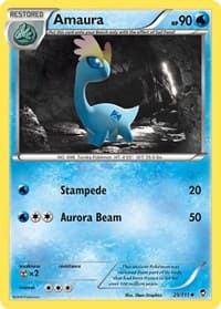 Amaura - XY - Furious Fists - Pokemon card