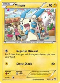 Minun - XY - Furious Fists - Pokemon card