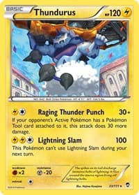 Thundurus - XY - Furious Fists - Pokemon card