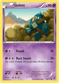 Golett - XY - Furious Fists - Pokemon card