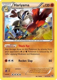 Hariyama - XY - Furious Fists - Pokemon card