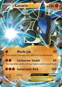 Lucario EX - XY - Furious Fists - Pokemon card