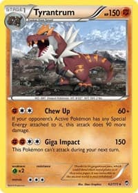Tyrantrum - XY - Furious Fists - Pokemon card