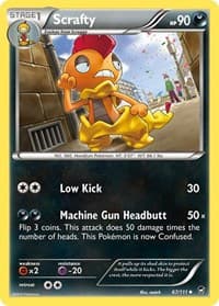 Scrafty - XY - Furious Fists - Pokemon card