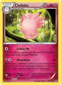Clefable - XY - Furious Fists - Pokemon card