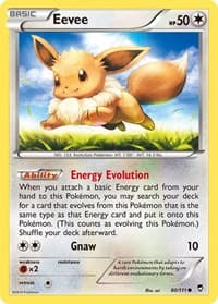 Eevee - XY - Furious Fists - Pokemon card