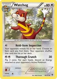 Watchog - XY - Furious Fists - Pokemon card