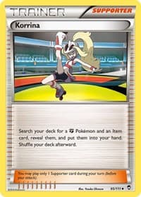 Korrina - XY - Furious Fists - Pokemon card