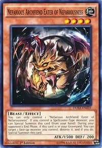 Nefarious Archfiend Eater of Nefariousness - Duelist Alliance - YuGiOh card