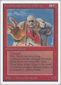 Two-Headed Giant of Foriys - Unlimited Edition - Magic: The Gathering card