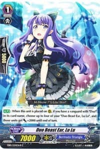 Duo Beast Ear, Lu Lu (Black) - EB10 - Divas Duet - Cardfight Vanguard card