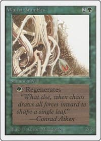 Wall of Brambles - Unlimited Edition - Magic: The Gathering card