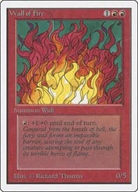 Wall of Fire - Unlimited Edition - Magic: The Gathering card