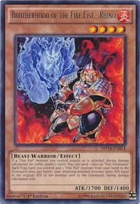 Brotherhood of the Fire Fist - Rhino - 2014 Mega-Tins Mega Pack - YuGiOh card