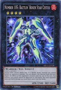 Number 105: Battlin' Boxer Star Cestus - 2014 Mega-Tins Mega Pack - YuGiOh card