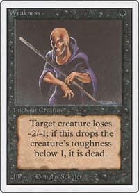 Weakness - Unlimited Edition - Magic: The Gathering card
