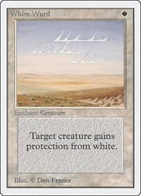 White Ward - Unlimited Edition - Magic: The Gathering card