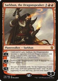 Sarkhan, the Dragonspeaker - Khans of Tarkir - Magic: The Gathering card