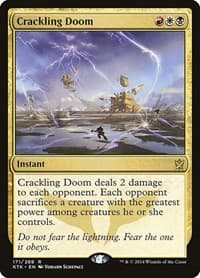 Crackling Doom - Khans of Tarkir - Magic: The Gathering card