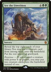 See the Unwritten - Khans of Tarkir - Magic: The Gathering card