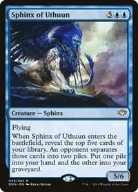 Sphinx of Uthuun - Duel Decks: Speed vs. Cunning - Magic: The Gathering card
