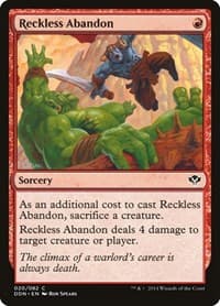 Reckless Abandon - Duel Decks: Speed vs. Cunning - Magic: The Gathering card