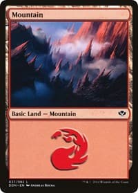 Mountain (037) - Duel Decks: Speed vs. Cunning - Magic: The Gathering card