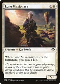 Lone Missionary - Duel Decks: Speed vs. Cunning - Magic: The Gathering card