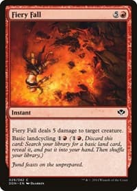 Fiery Fall - Duel Decks: Speed vs. Cunning - Magic: The Gathering card