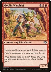 Goblin Warchief - Duel Decks: Speed vs. Cunning - Magic: The Gathering card
