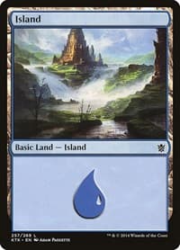 Island (257) - Khans of Tarkir - Magic: The Gathering card