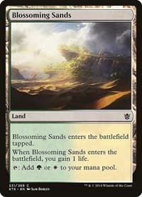 Blossoming Sands - Khans of Tarkir - Magic: The Gathering card