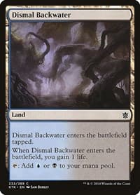 Dismal Backwater - Khans of Tarkir - Magic: The Gathering card