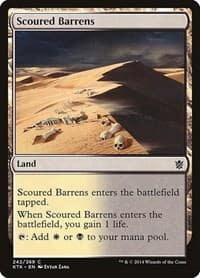 Scoured Barrens - Khans of Tarkir - Magic: The Gathering card