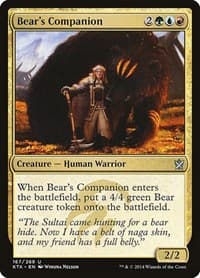 Bear's Companion - Khans of Tarkir - Magic: The Gathering card